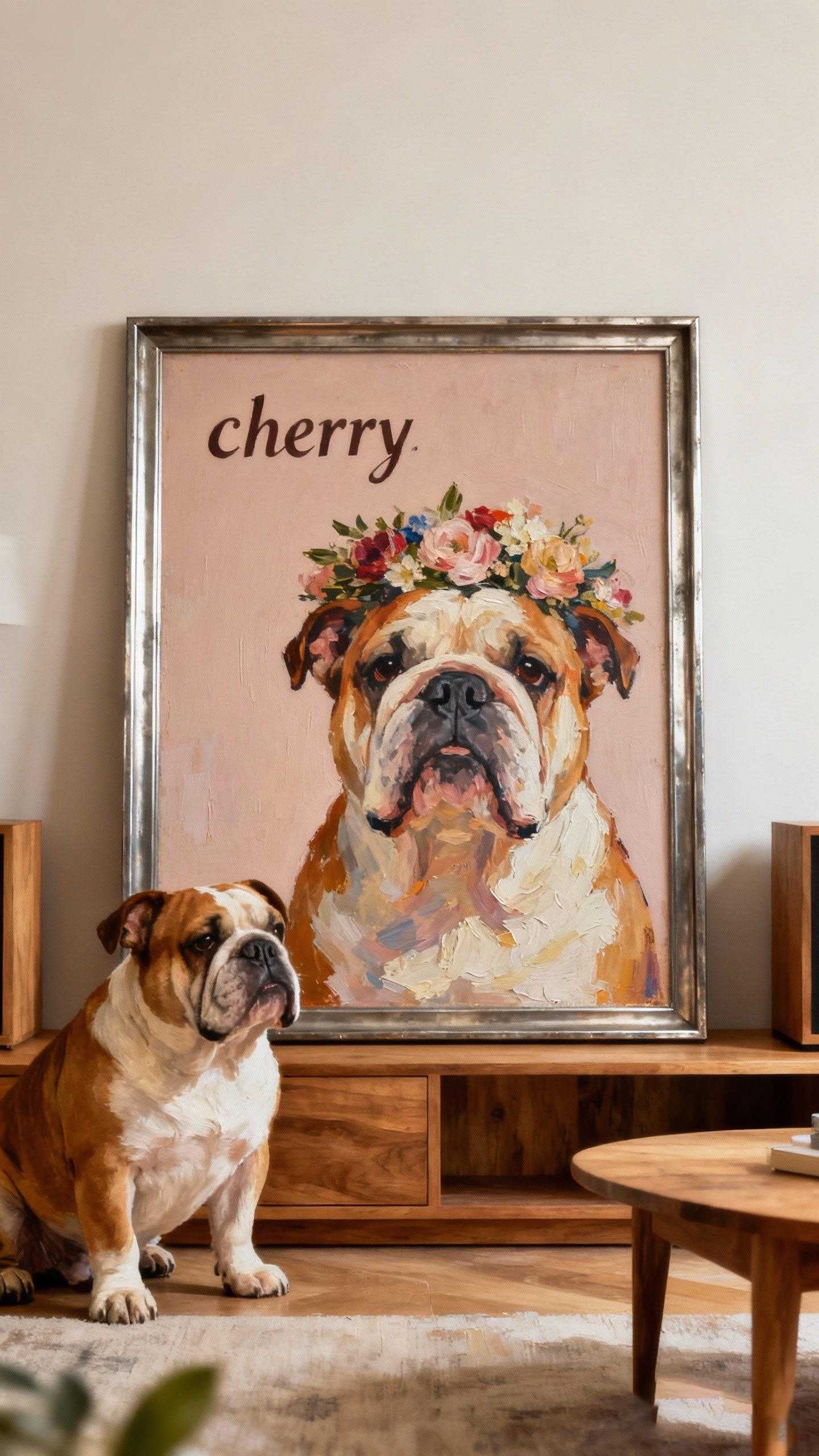 Custom Modern Pet Portrait – Minimalist & Contemporary Design Petopia