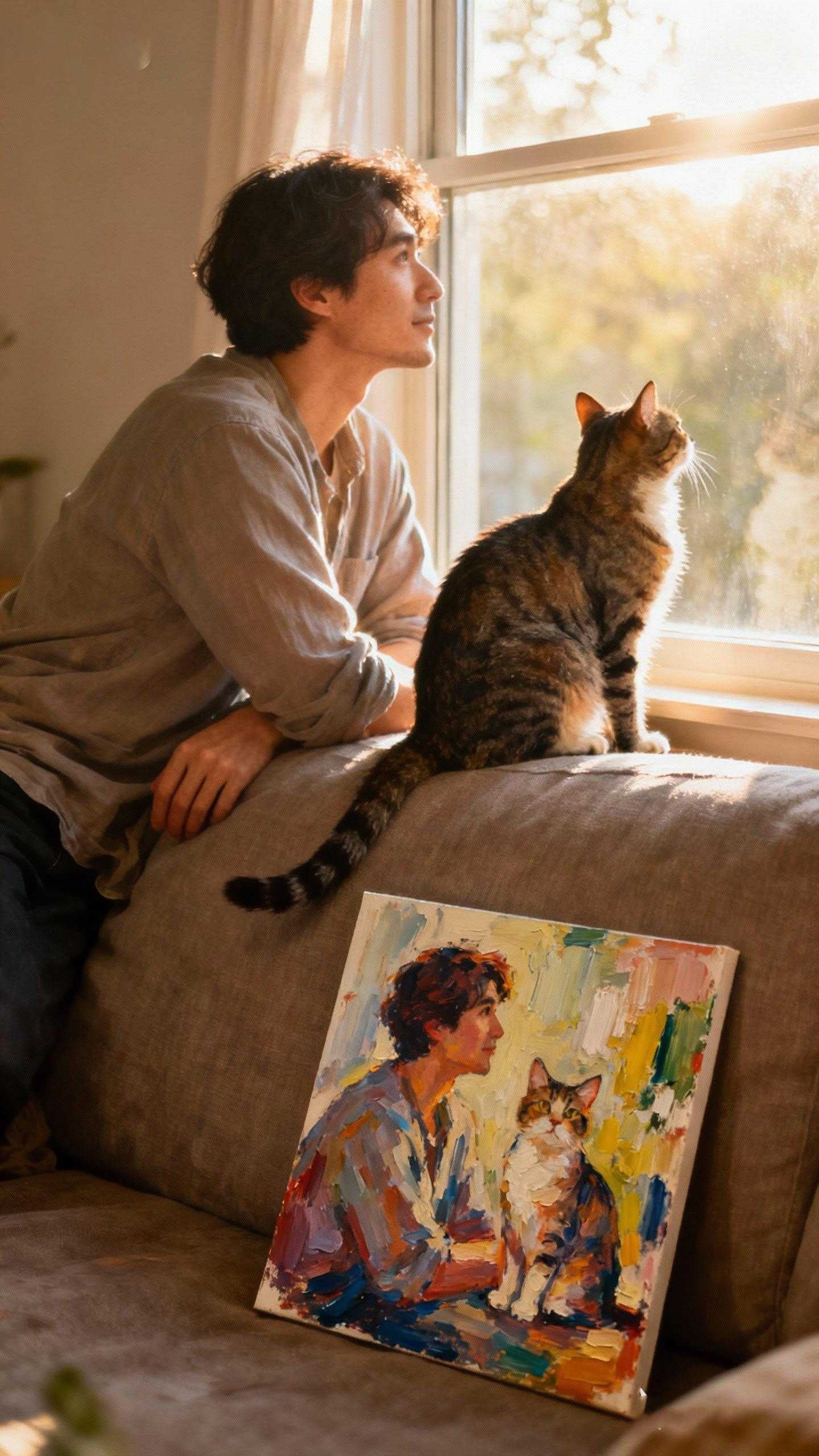 Custom Pet & Owner Portrait – Forever Together in Art Petopia