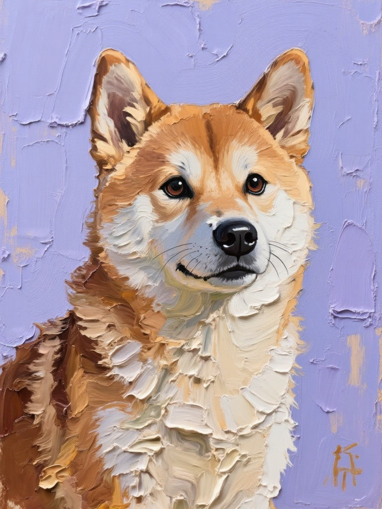 Custom Palette Knife Pet Portrait – Textured Oil Painting Style Petopia