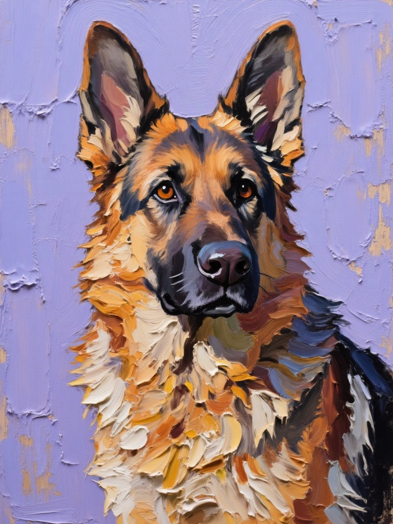 Custom Palette Knife Pet Portrait – Textured Oil Painting Style Petopia